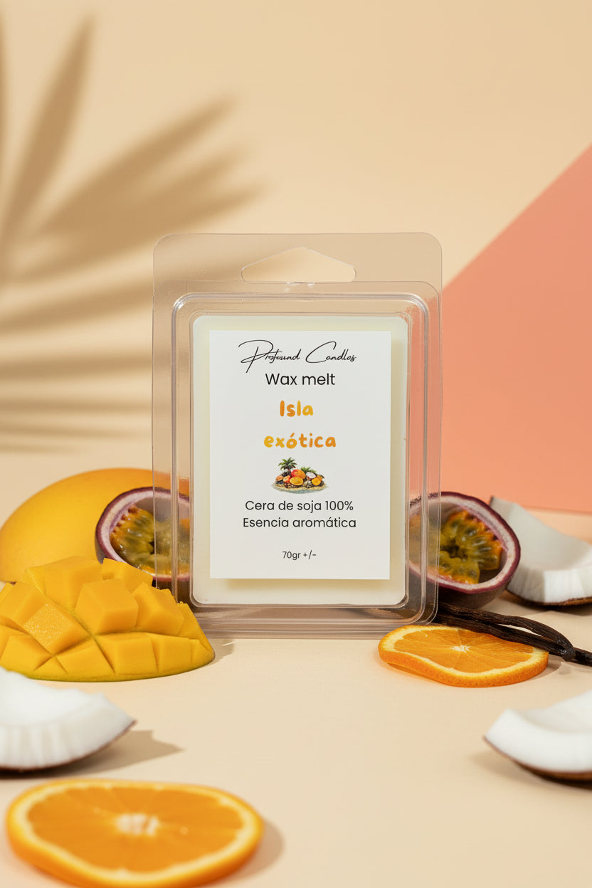 Wax melts de Isla exótica - Profound Candles