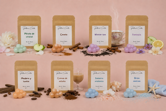 Pack Muestras de Wax Melts Florales, Especiados y Marinos