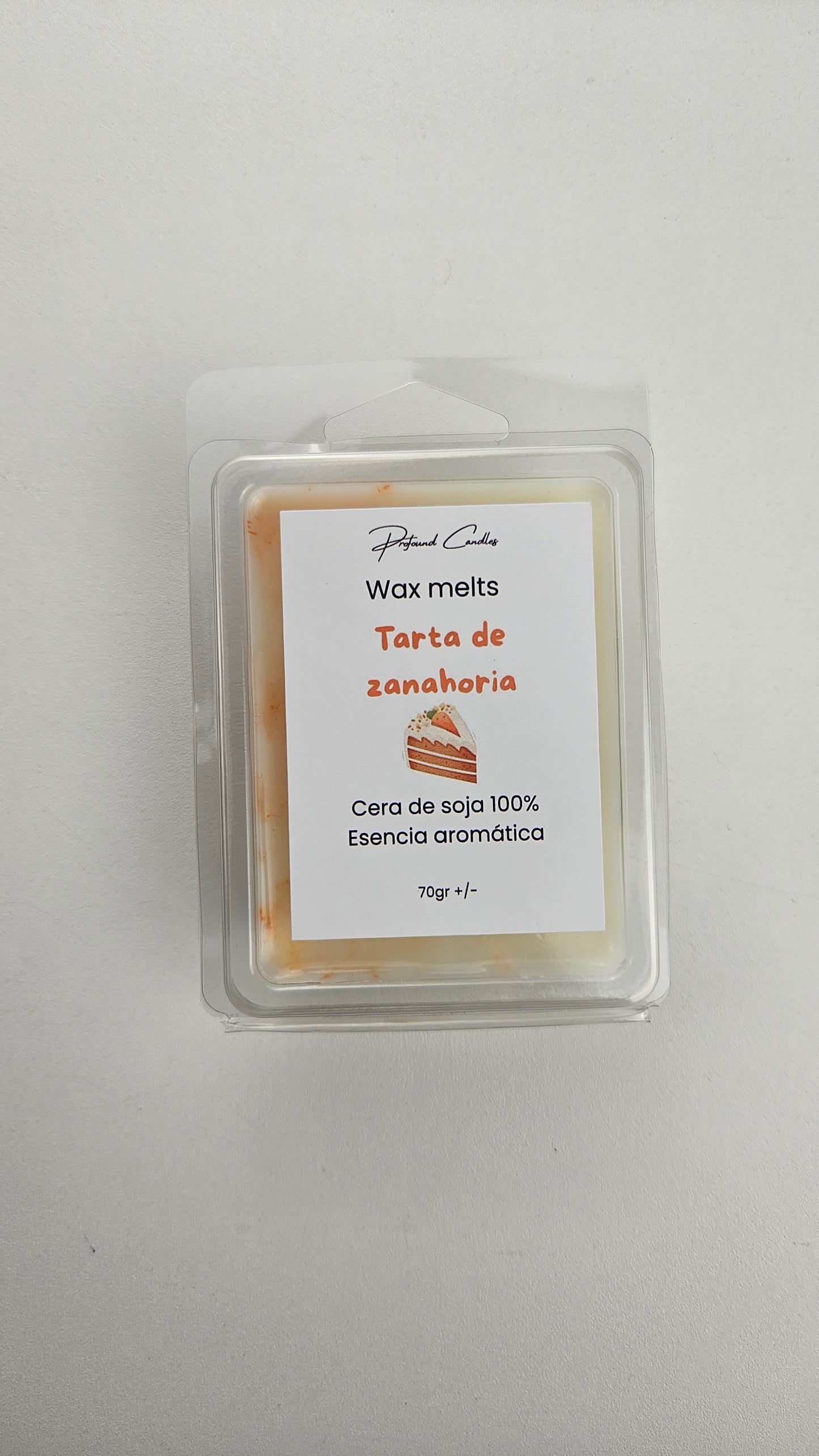 Wax melts de Tarta de zanahoria