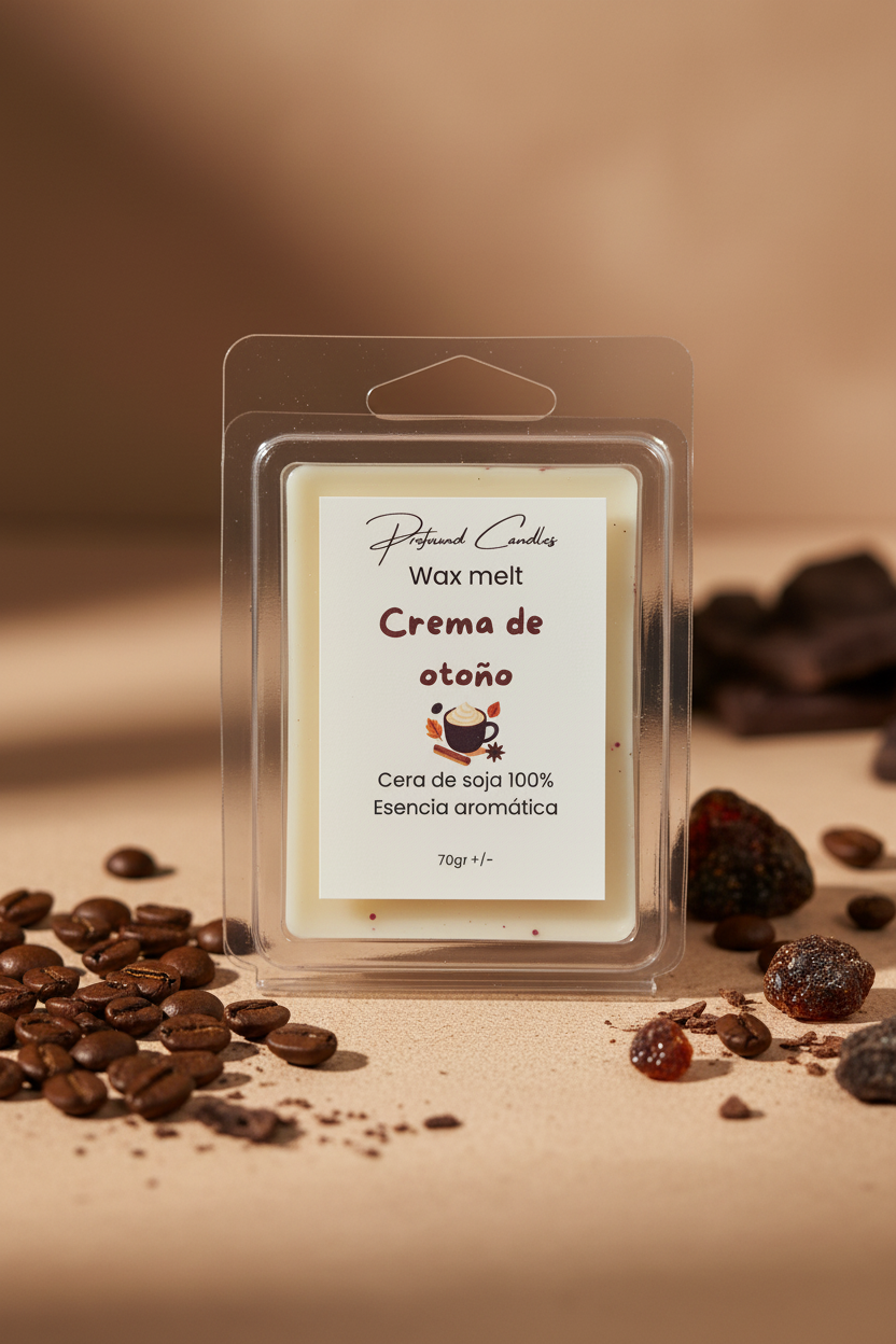 Wax melts de Crema de otoño - Profound Candles