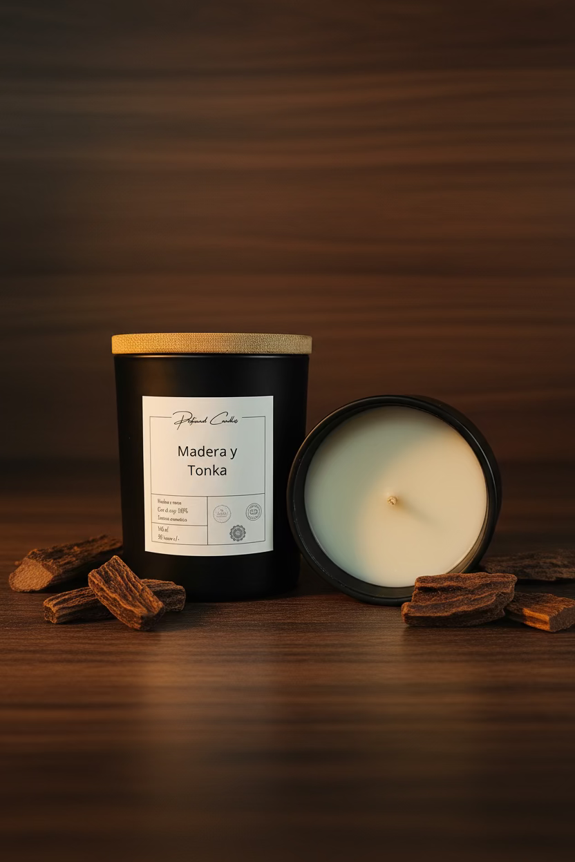 Vela de Madera y Tonka - Profound Candles