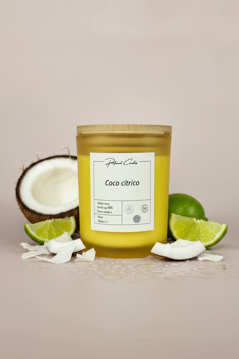 Vela de coco cítrico - Profound Candles