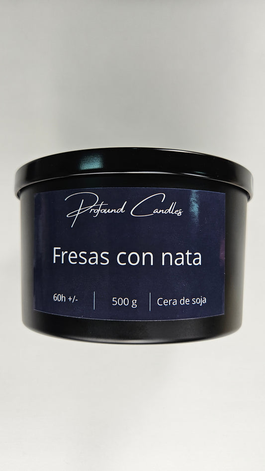 Vela XL de fresas con nata