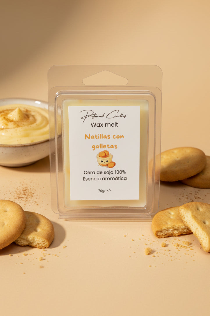 Wax Melts de Natillas con galletas - Profound Candles