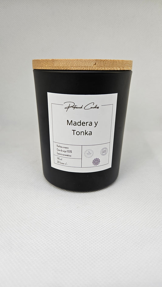 Vela de Madera y Tonka