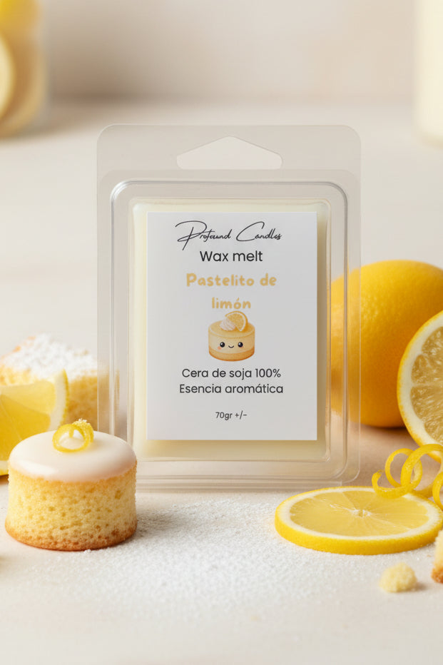 Wax melts de Pastelito de limón