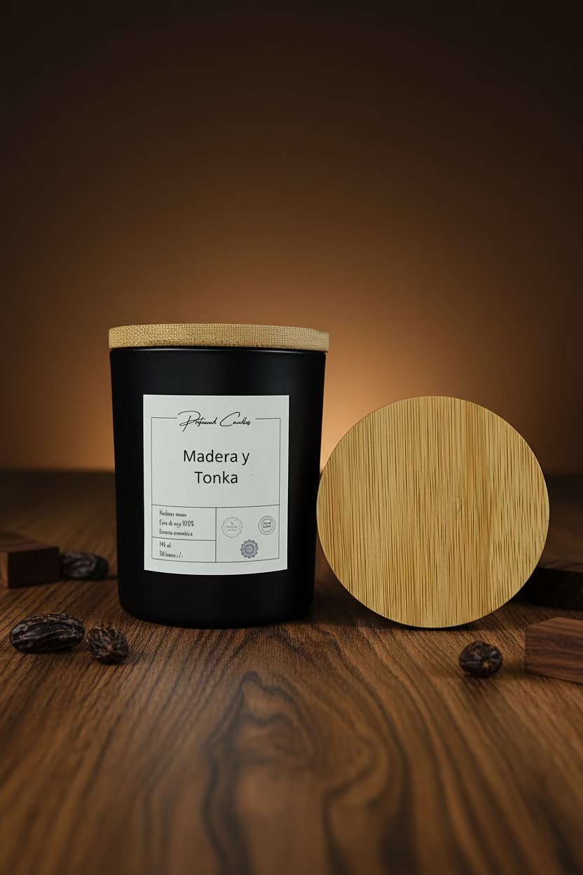 Vela de Madera y Tonka - Profound Candles