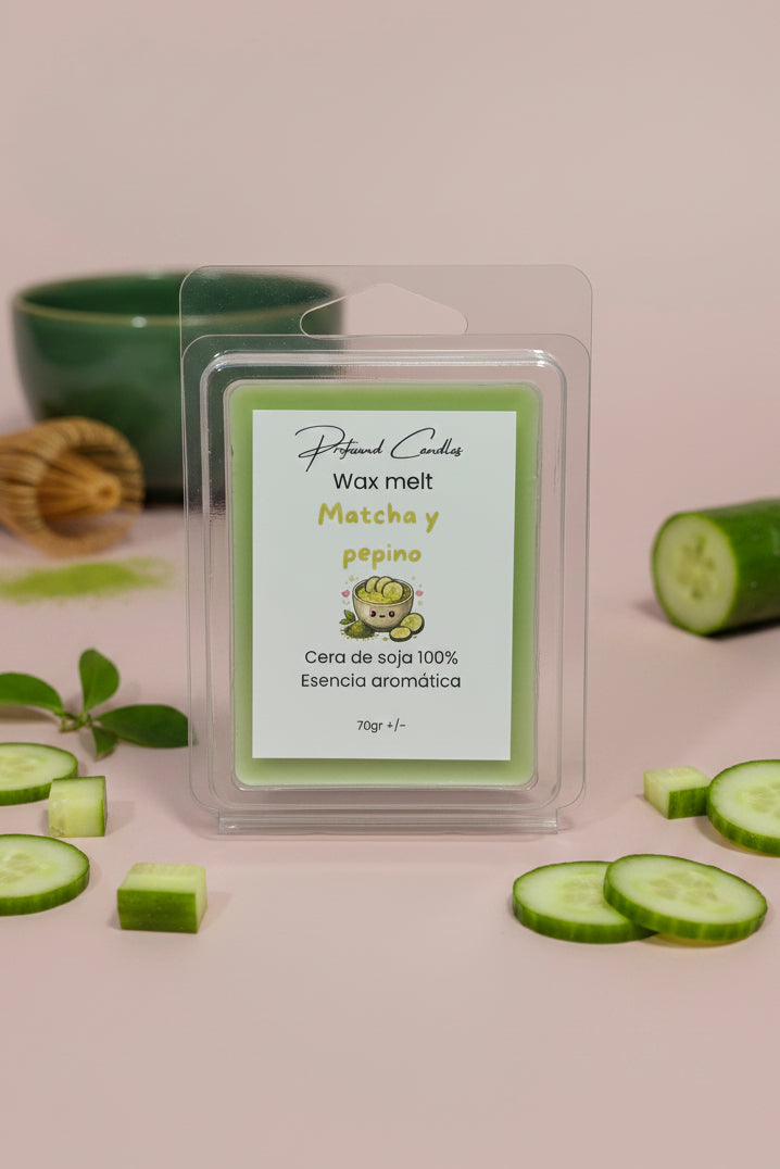 Wax Melts de Matcha y Pepino - Profound Candles