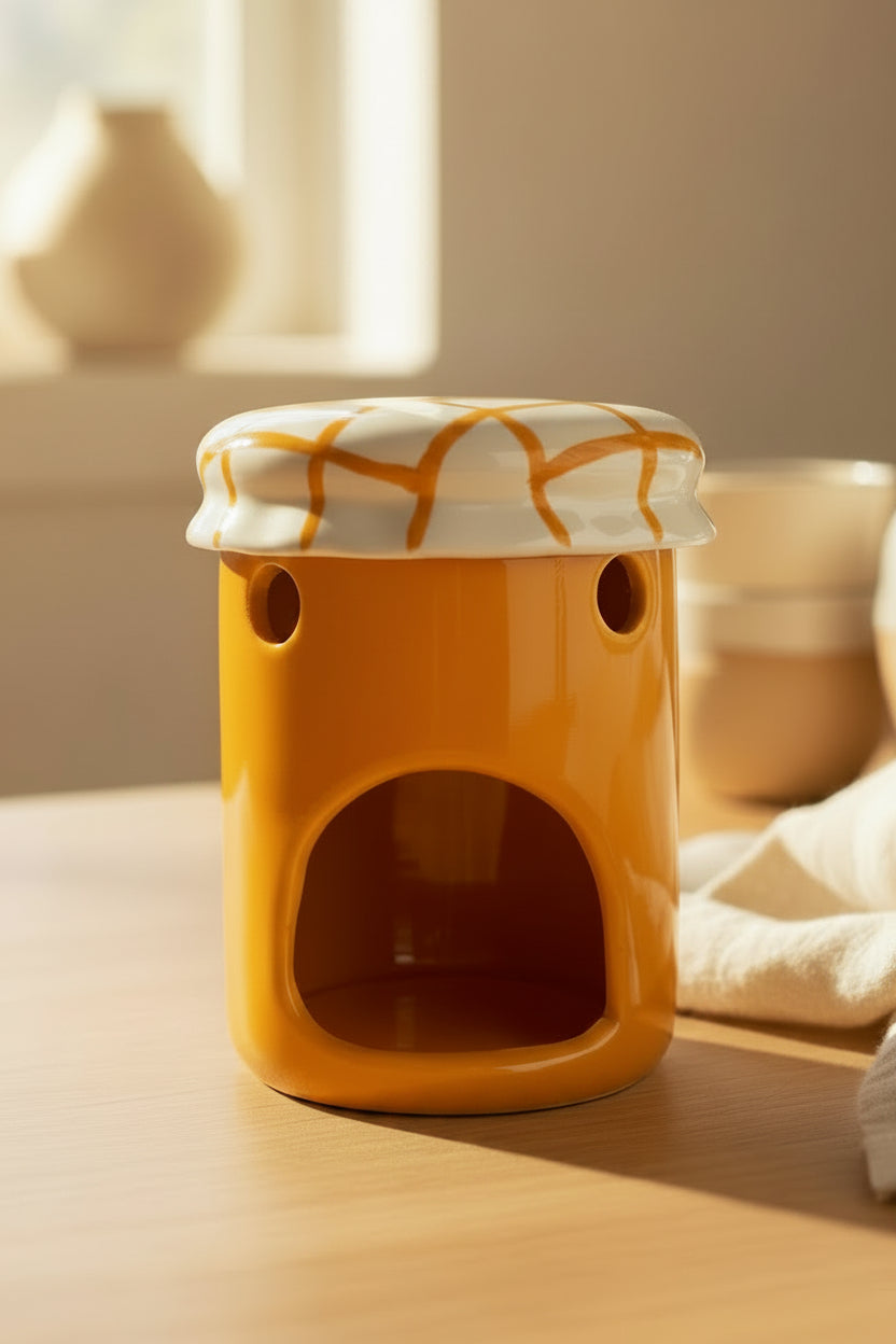 Quemador "Tarro de mermelada Naranja" - Profound Candles