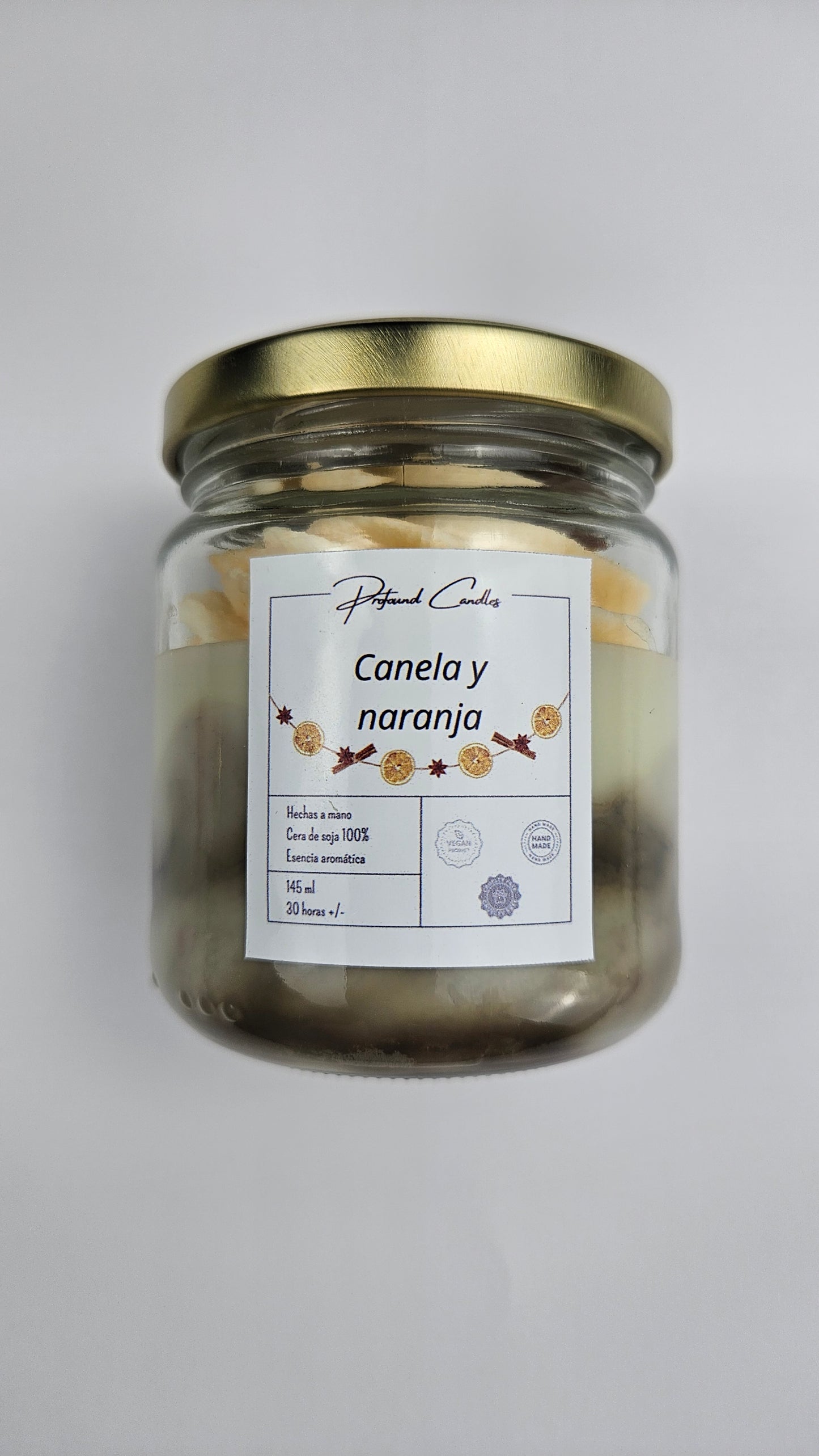 Vela Canela y Naranja