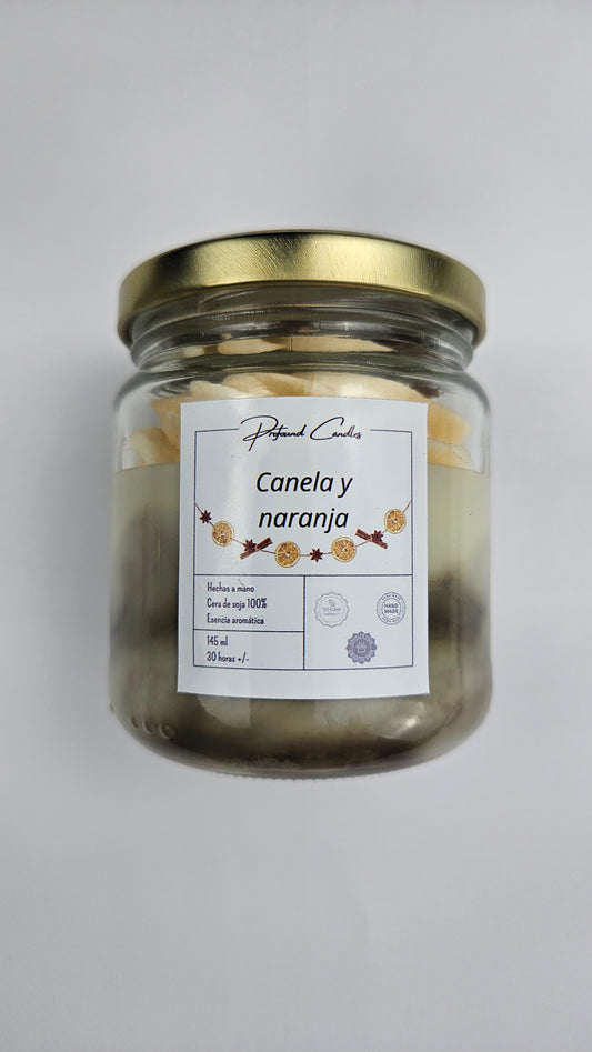 Vela Canela y Naranja