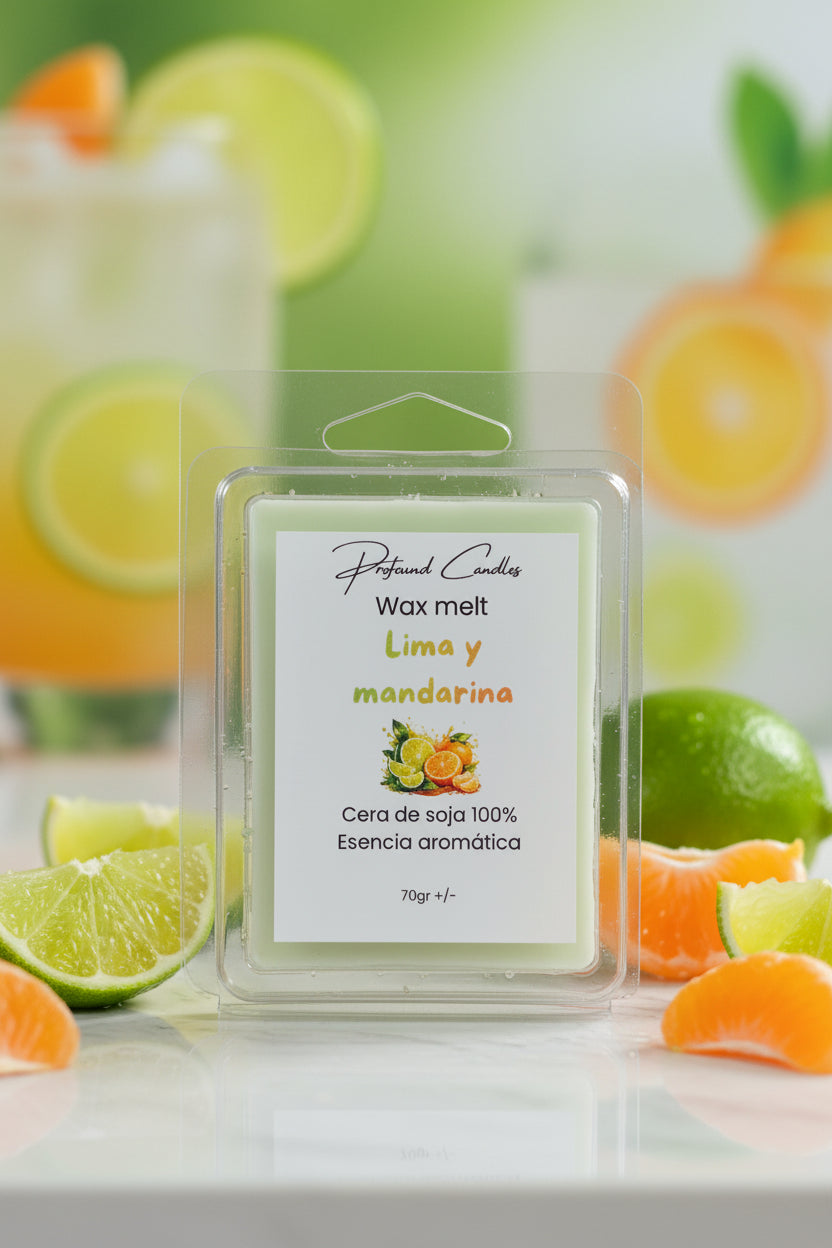 Wax melts de Lima y mandarina - Profound Candles