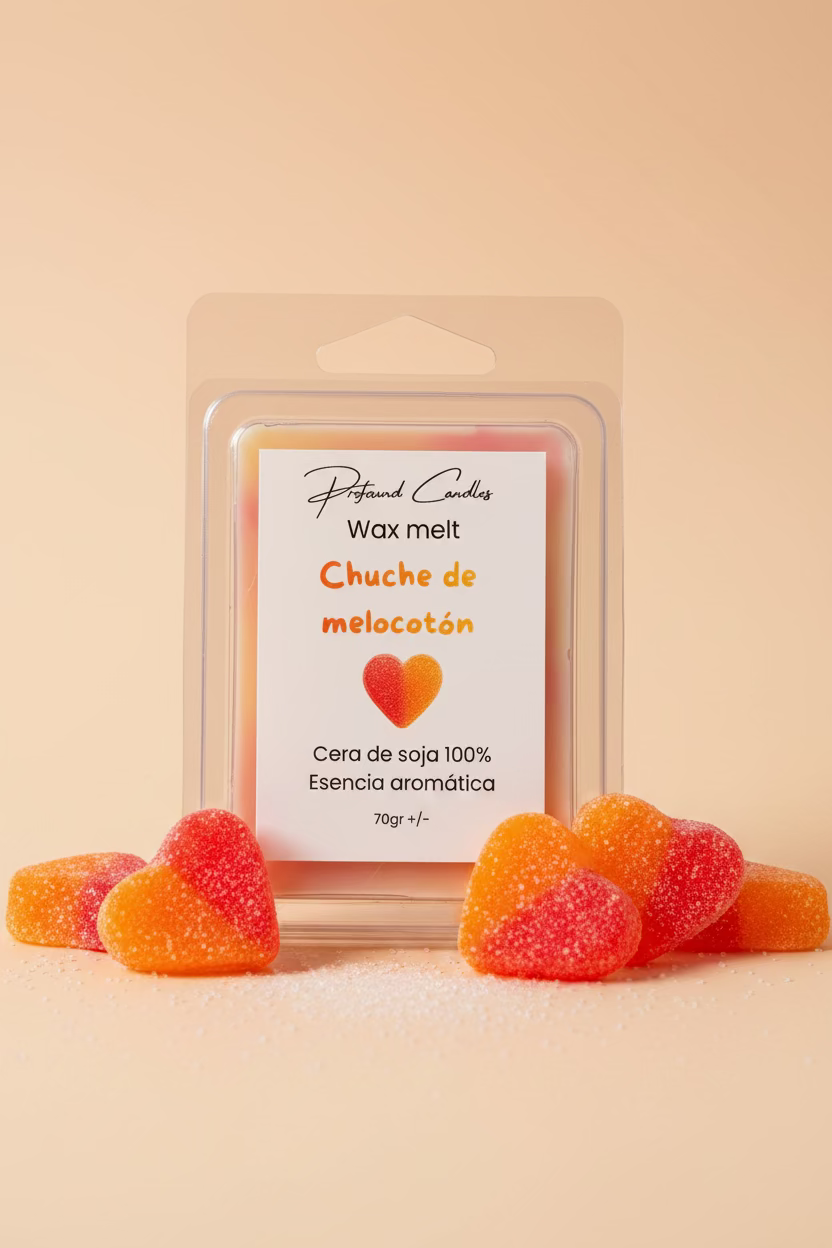 Wax melts de chuche de melocotón - Profound Candles