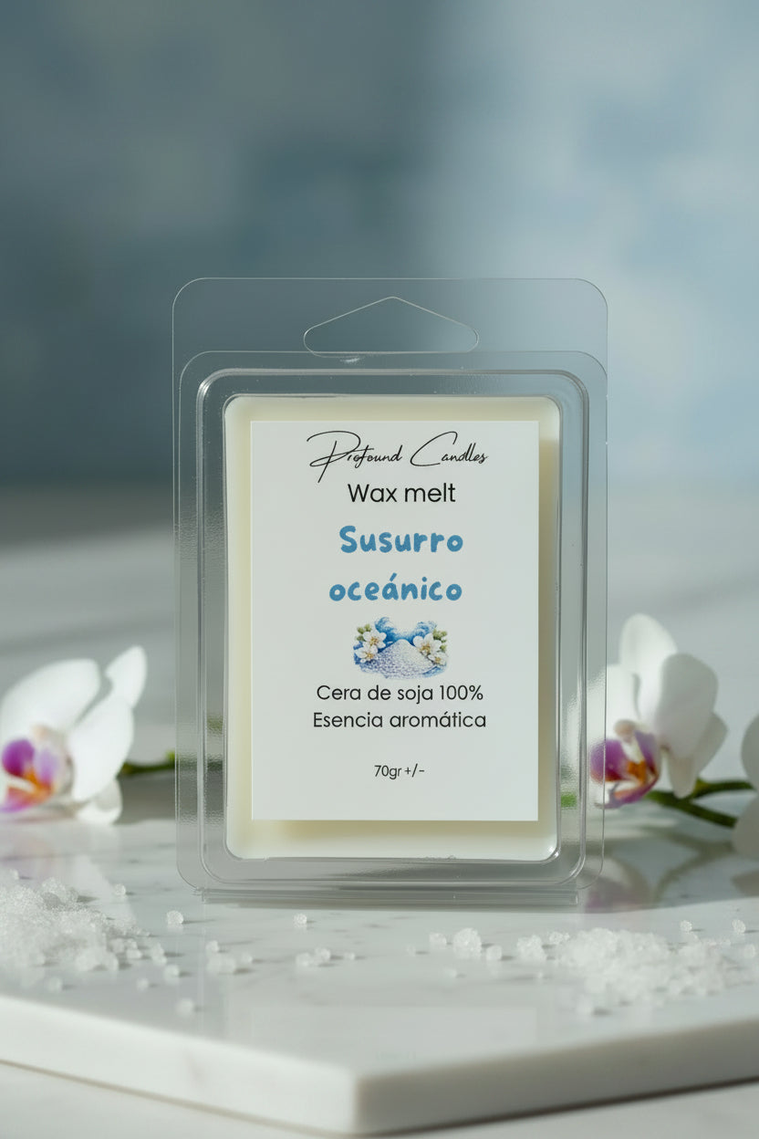 Wax melts de Susurro oceánico - Profound Candles