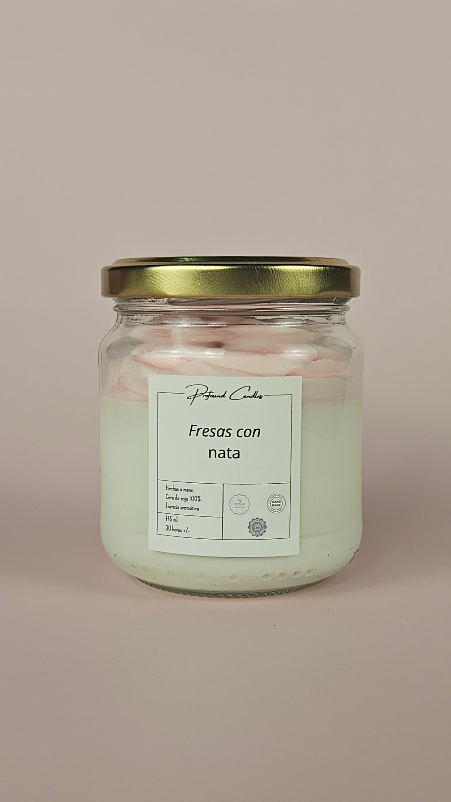 Vela fresas con nata - Profound Candles